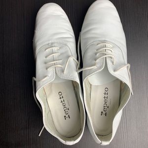 Repetto White Zizi Oxford Shoes Size 40 Goatskin